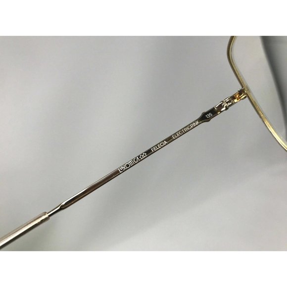 Luxottica oversized, gold Electplated frame Felicia 56 []15  Gold Electric Pink - Picture 6 of 11